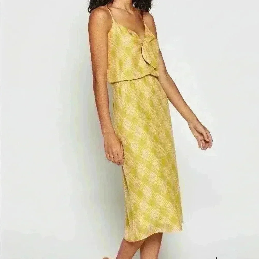 Joie Abiah Vintage Moss Spaghetti Strap Midi Dress Size M.
